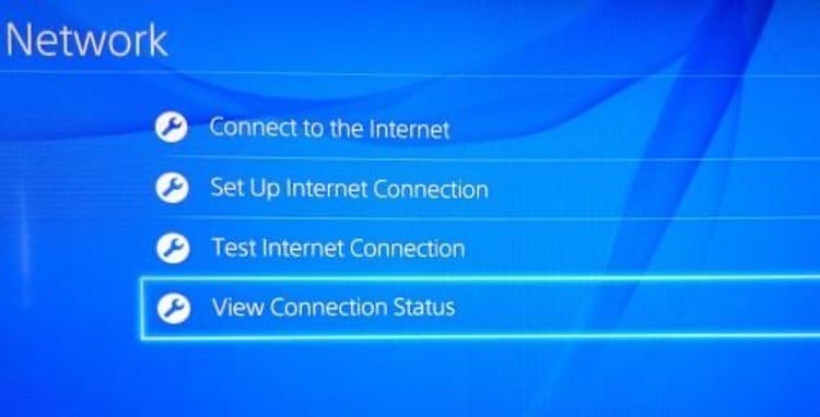find mac address For Playstation 4 (PS4)